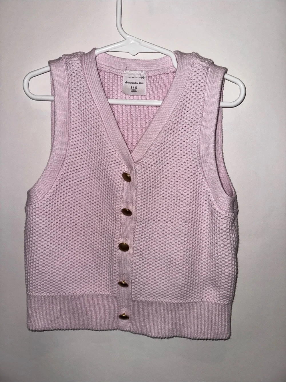 abercrombie kids Light Pink Knit Vest and Skort